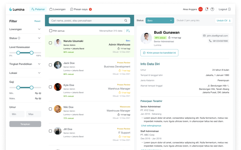 Cari Pekerja MUDAH dan GRATIS dengan Lumina!
